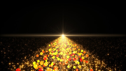 Wall Mural - Space Stars Galaxy milky way road future illumination 3D illustration background.