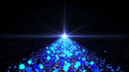 Wall Mural - Space Stars Galaxy milky way road future illumination 3D illustration background.