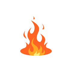 Wall Mural - simple vector flame icons in flat style