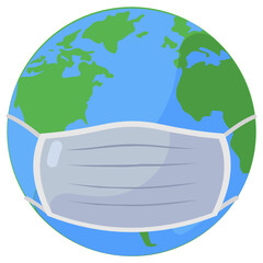 Wall Mural - 
Global mask icon design in modern style 
