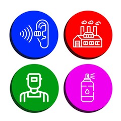 Sticker - gas simple icons set