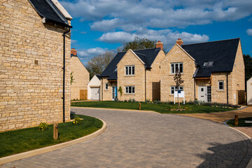 Wall Mural - View at new modern English Estate.