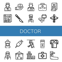 Sticker - Set of doctor icons