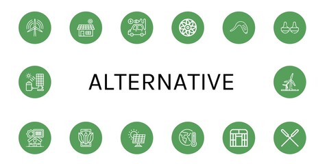 Poster - Set of alternative icons