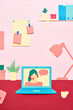 © 365mm/Stocksy - Modern laptop with female speaker