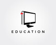 © ferart88 - minimal e-learning logo template - vector illustration