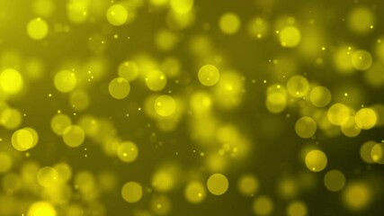 Wall Mural - Luxury golden background with flowing circles. Bokeh circles flowing back and forth for the theme of the awards show.
