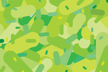 Green Bacteria Background