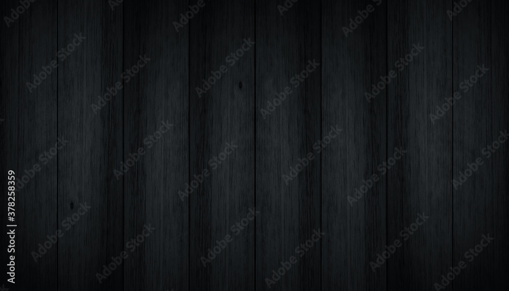 Black Wood texture background, wood texture with natural pattern, Soft natural wood For aesthetic creative design - obrazy, fototapety, plakaty 