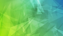 Green Blue Abstract Low Poly Background