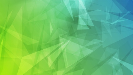 Green blue abstract low poly background