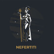 Egyptian Queen Nefertiti. 