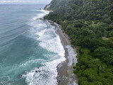 Paradise Beach at Playa Matapalo and Backwash in the Peninsula de Osa in Costa Rica