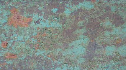 Wall Mural - Rusty, old, rough, metal texture. Dark rusty metal texture background for interior exterior decoration and industrial construction concept design. Vintage effect.