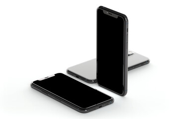 Poster - Mock up of smartphone - 3d rendering