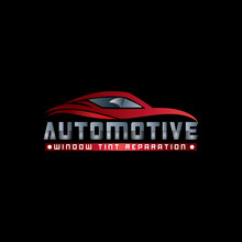 Automotive Car Window Tint Logo Design Template Modern Vector
