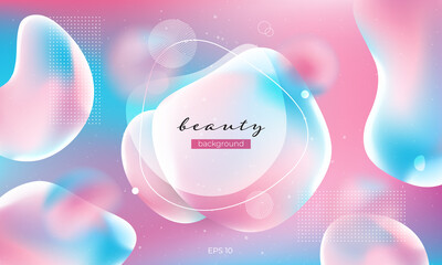 Wall Mural - liquid color background design. fluid gradient shapes composition. futuristic design posters. eps10 