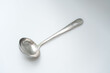
Old and worn stainless steel ladle
