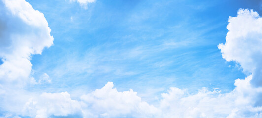 Wall Mural - beautiful blue sky with clouds.