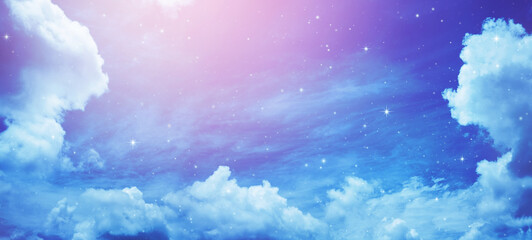 Wall Mural - night sky with stars.