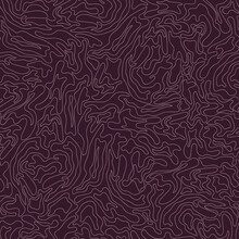 Doodle Large And Middle Pink Shapes On Dark Purple-violet Background. Seamless Decorative Fashion Pattern. Suitable For Packaging, Textile, Wallpaper.