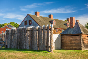 Augusta, Maine, USA at historic Fort Western