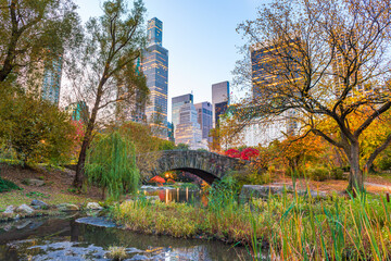 Fototapete - Central Park during autumn in New York City