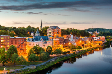 Augusta, Maine, USA Skyline