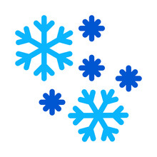 Snow Flakes Icon Vector. Snow Flakes Sign. Isolated Contour Symbol Illustration