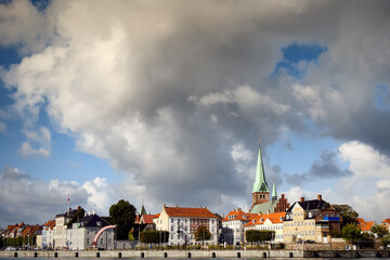 Wall Mural - Helsingor Cityscape Autumnal Sky