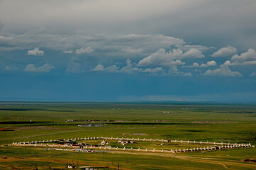 Harhorin. Mongolia. June 07, 2015. Exterior of the Erdene-Zuu monastery is the first and the largest Buddhist monastery in Mongolia, which has survived to the present day. It was built in 1586. 