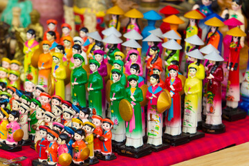 Wall Mural - Vietnam\\\'s traditional souvenirs are sold in shop at Hanoi\\\'s Old Quarter ( Pho Co Hanoi), Vietnam