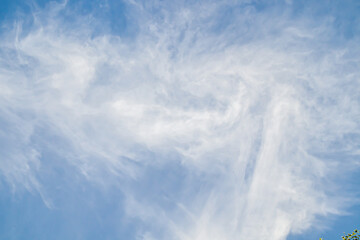 Wall Mural - white clouds against blue sky