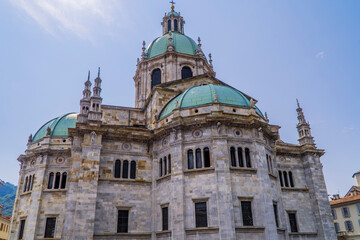 Wall Mural - Saint Mary of the Assumption Cathedral in Como, Lombardy, Italy