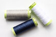 © Michelle - Blue, Grey, and White Sewing Thread