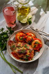 Wall Mural - Chicken Parmesan with Ravioli