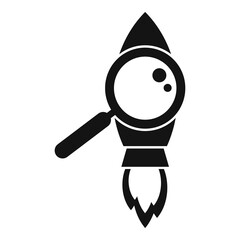 Poster - rocket exploration icon. simple illustration of rocket exploration vector icon for web design isolat