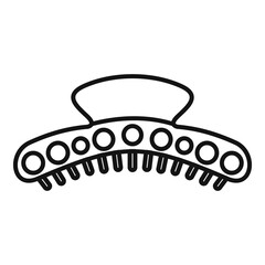 Poster - clamp barrette icon. outline clamp barrette vector icon for web design isolated on white background