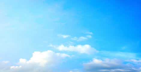 Wall Mural - world environment day concept: abstract white cloud and blue sky in sunny day texture background