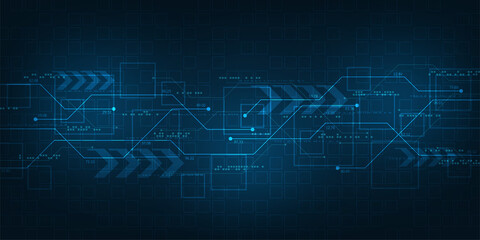 Vector background technology in the concept of digital.