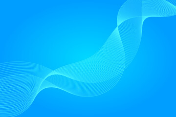 Poster - Abstract wave element for design. Digital frequency track equalizer. Stylized line art background. Vector illustration