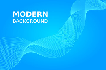 Poster - Abstract wave element for design. Digital frequency track equalizer. Stylized line art background. Vector illustration