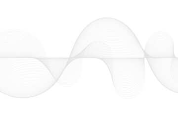 Poster - Abstract wave element for design. Digital frequency track equalizer. Stylized line art background. Vector illustration