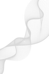 Poster - Abstract wave element for design. Digital frequency track equalizer. Stylized line art background. Vector illustration
