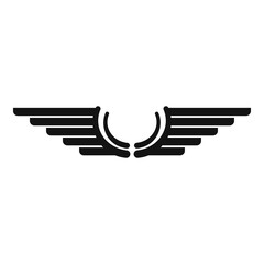 Wall Mural - wings icon. simple illustration of wings vector icon for web design isolated on white background