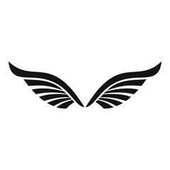 Wall Mural - bird wings icon. simple illustration of bird wings vector icon for web design isolated on white back