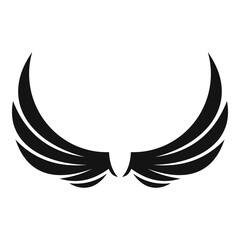 Wall Mural - symbol wings icon. simple illustration of symbol wings vector icon for web design isolated on white 