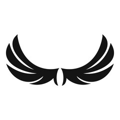 Wall Mural - vintage wings icon. simple illustration of vintage wings vector icon for web design isolated on whit
