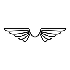 Poster - phoenix wings icon. outline phoenix wings vector icon for web design isolated on white background