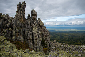 Wall Mural - Ural mountains. Taganay mountain range.